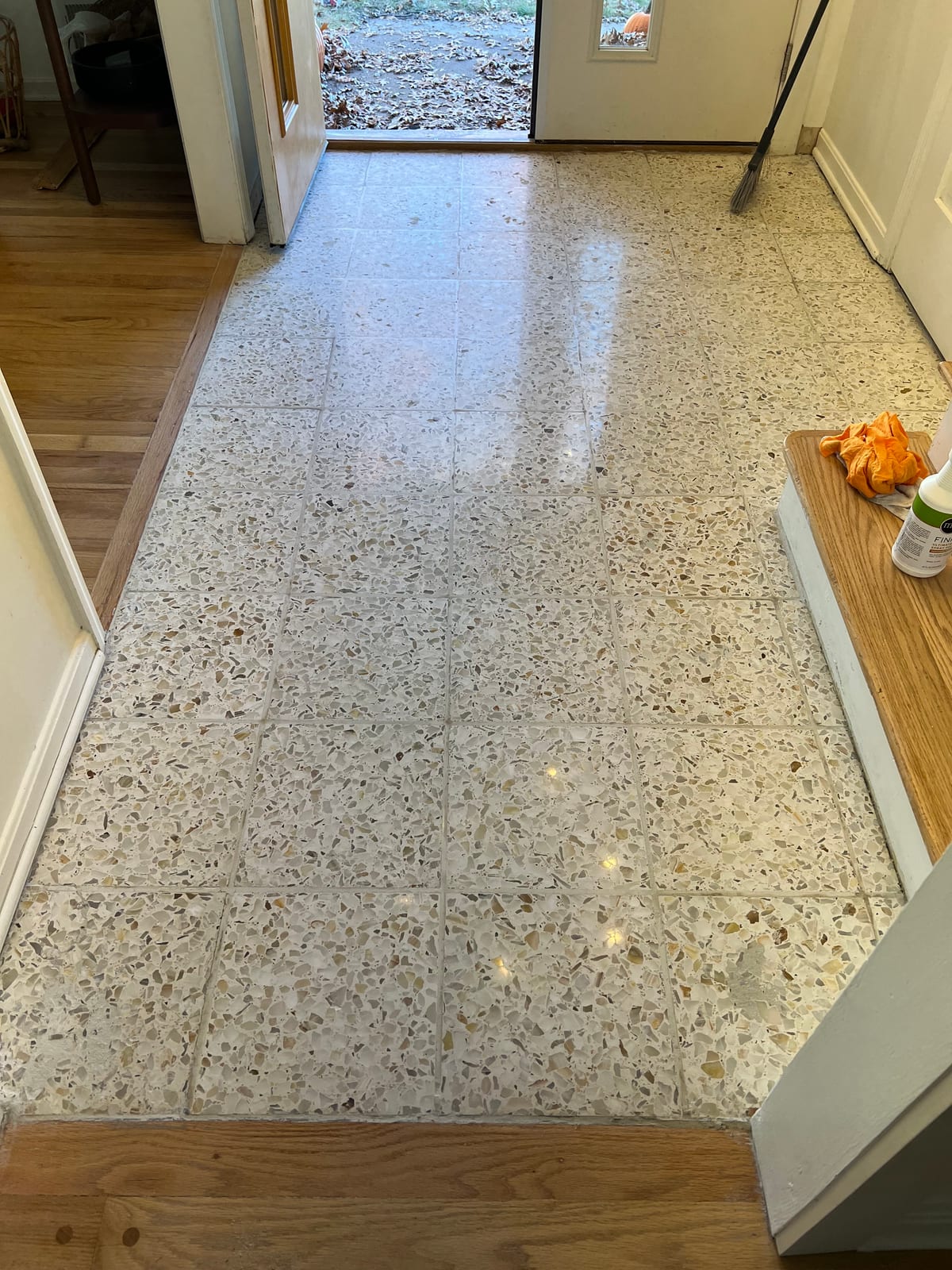 After: Terrazzo floor